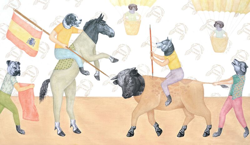 Dying spectator sport - a Paint by Claude Jones